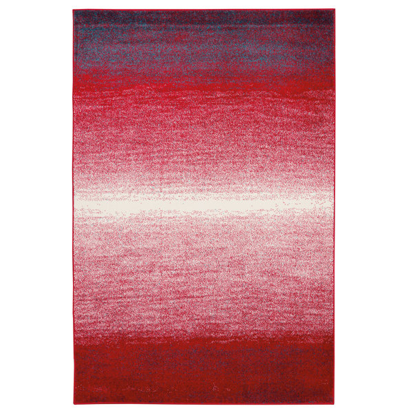 Latitude Run® Ombre Area Rug in Red Wayfair